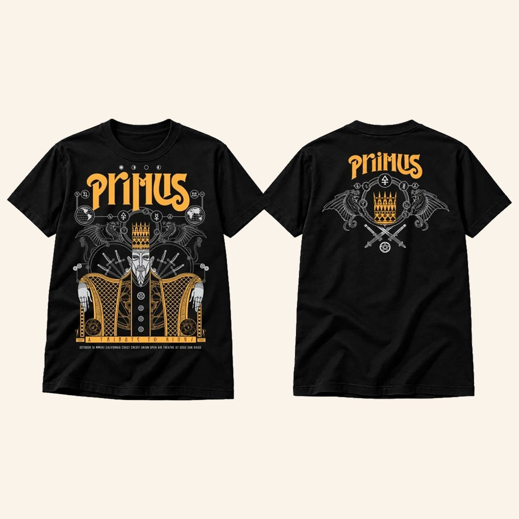 Primus A Tribute To Kings San Diego Concert T-Shirt Primus Merch Gift For Rock Music Lovers
