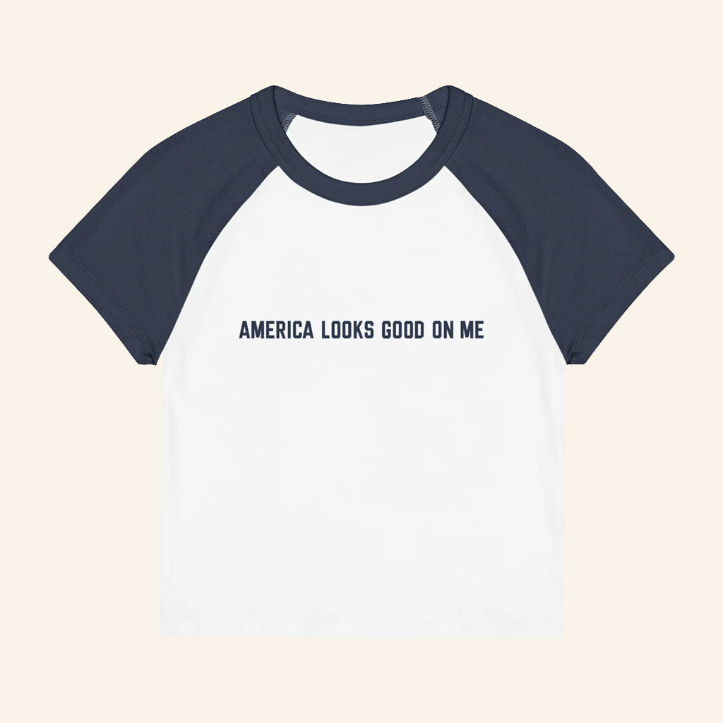 Fox News Merch 2026 America Looks Good On Me Baby Tee Gift Ideas For Sisters