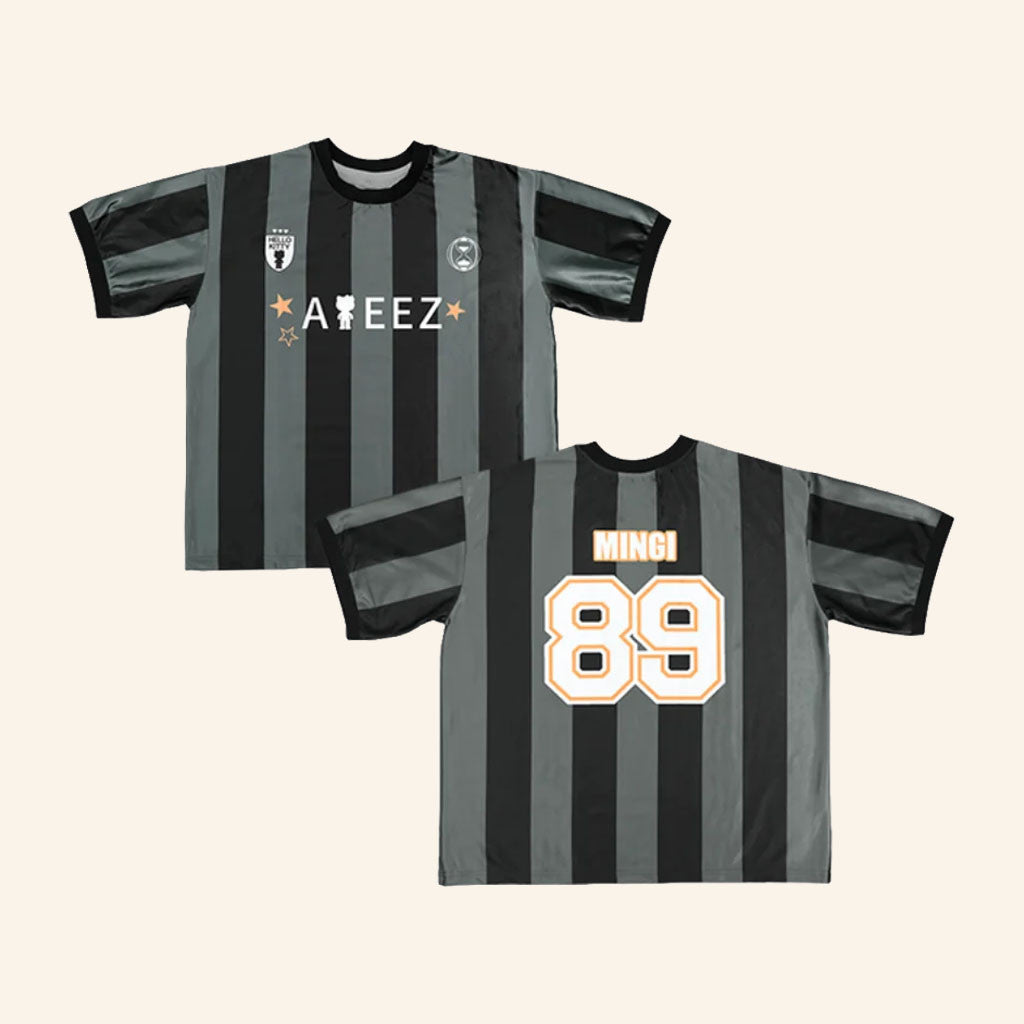 Mingi Jersey Ateez Merch 2027 #89 Ateez X Hello Kitty Japan Pop Up Jersey Kpop Gift Ideas