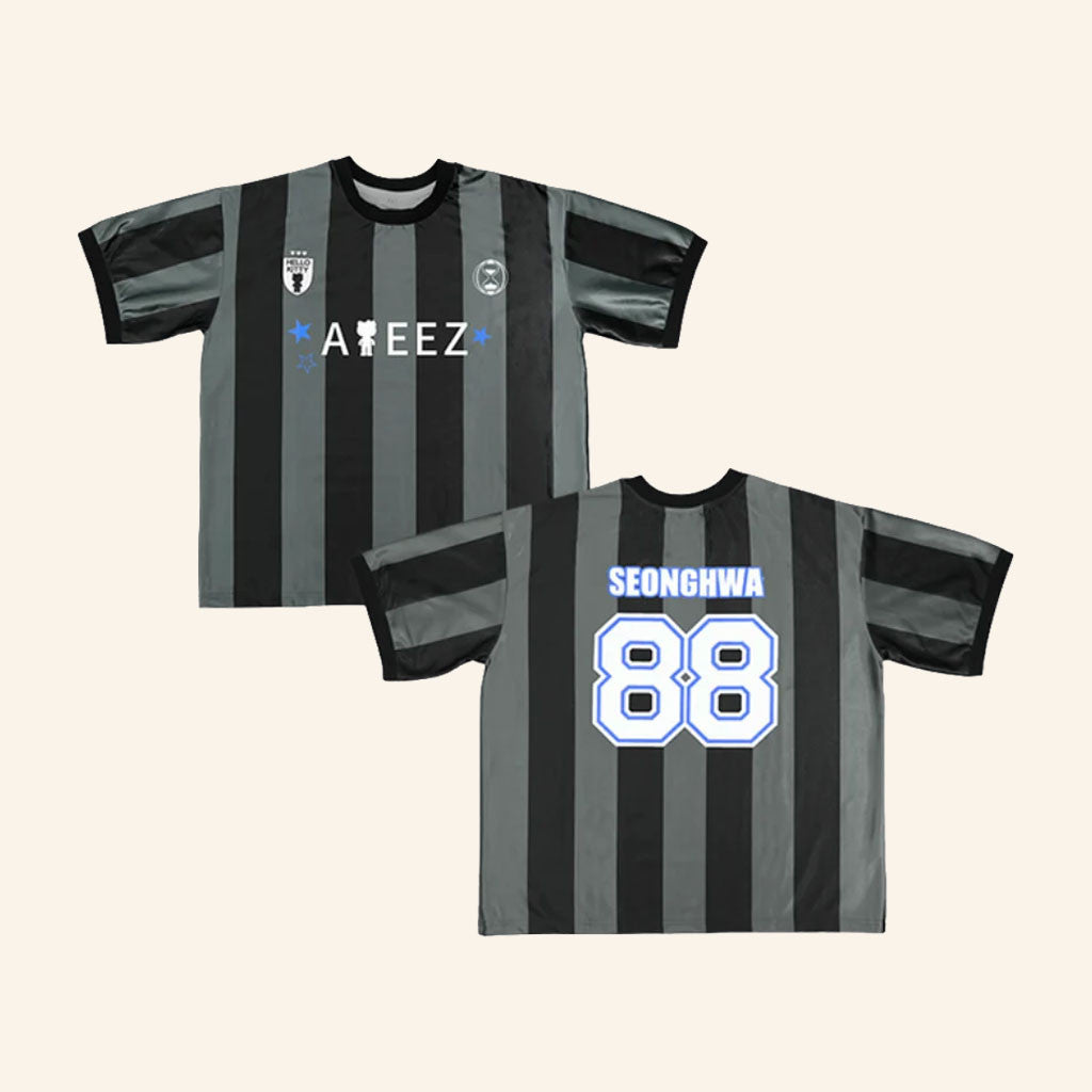 Seonghwa Jersey Ateez Merch 2027 #88 Ateez X Hello Kitty Japan Pop Up Jersey Kpop Gifts