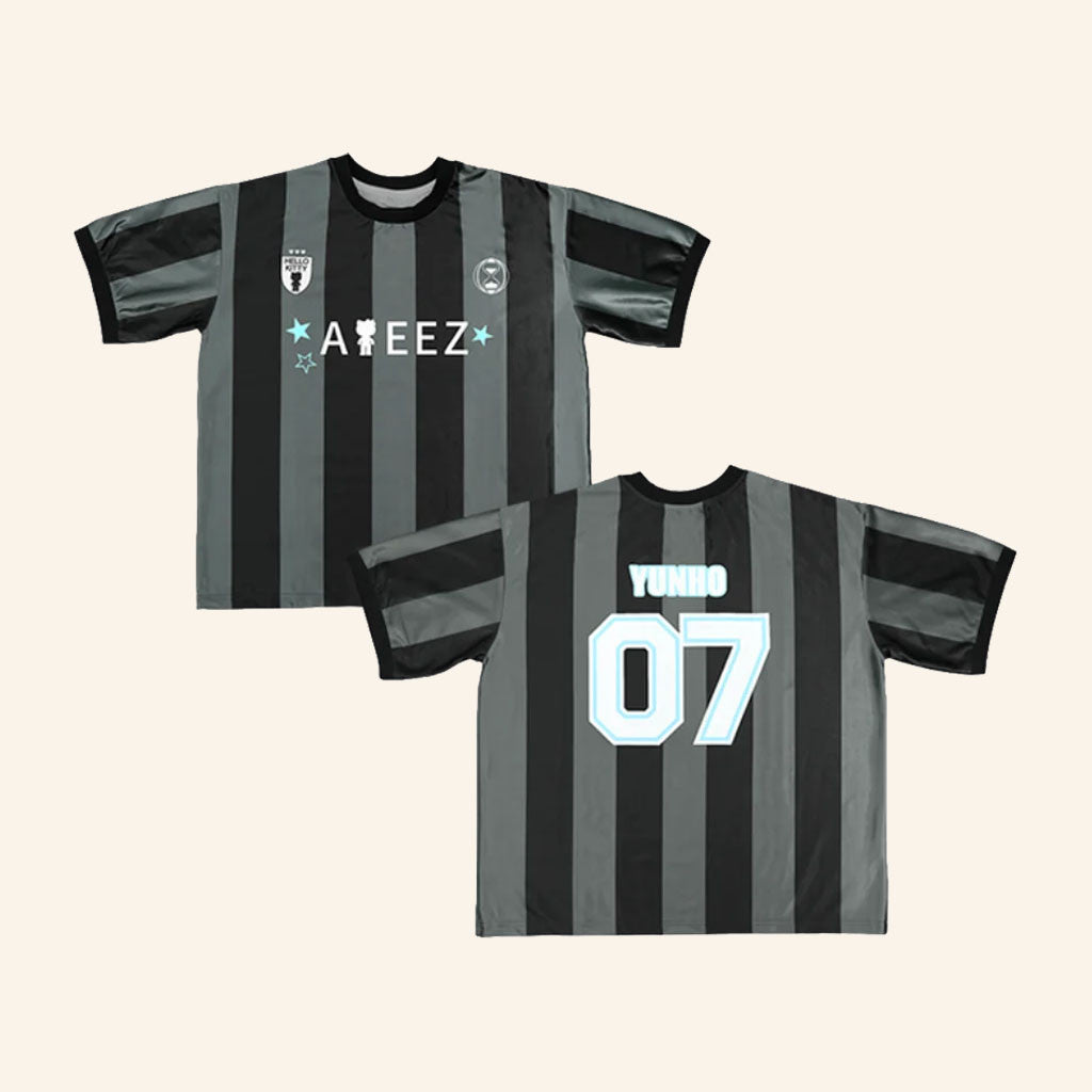 Yunho Jersey Ateez Merch 2027 #07 Ateez X Hello Kitty Japan Pop Up Jersey Kpop Gift Ideas