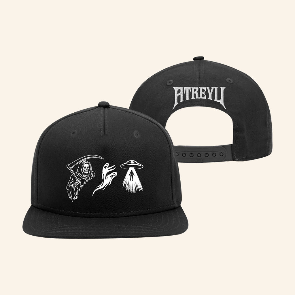 Atreyu Merch 2026 Abducted Snapback Hat Halloween Cap Gifts For Rock Band Fans