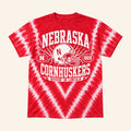 BWTB Merch 2026 Bussin' X Nebraska Cornhuskers Tie Dye T-Shirt Football Fan Gifts Ideas