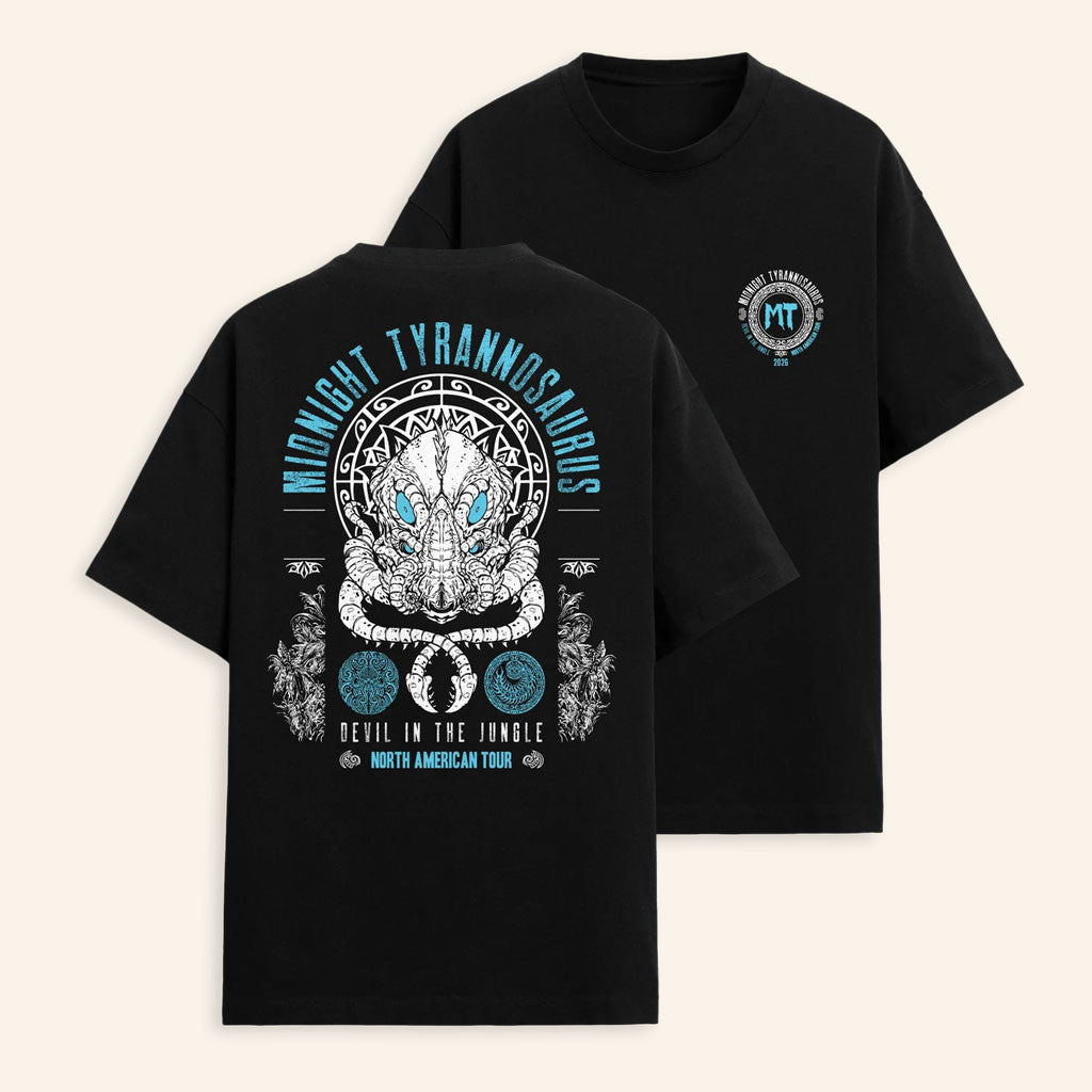 Midnight Tyrannosaurus Merch KT8 2026 Devil In The Jungle Tour T-Shirt Music Themed Gifts