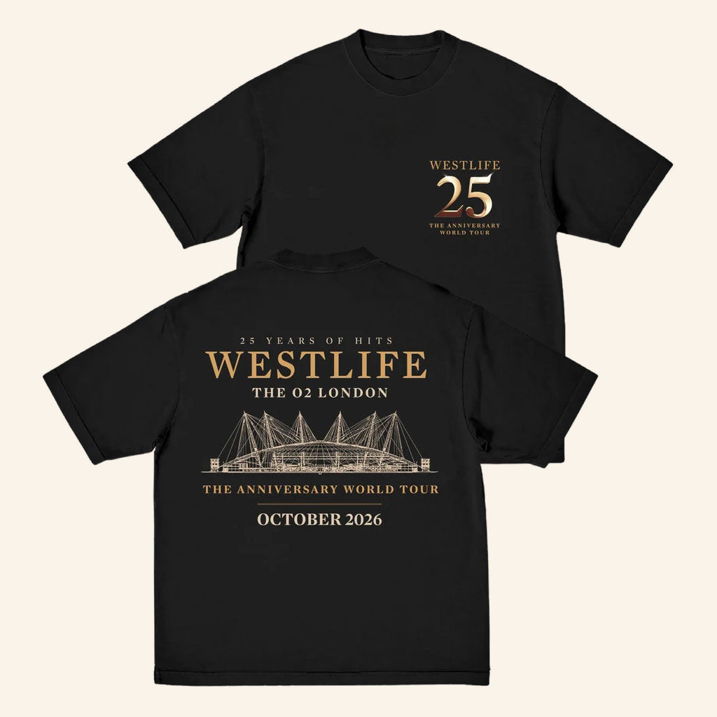Westlife Merch 2026 London O2 Event T-Shirt Westlife World Tour Merch Gifts For Music Fans