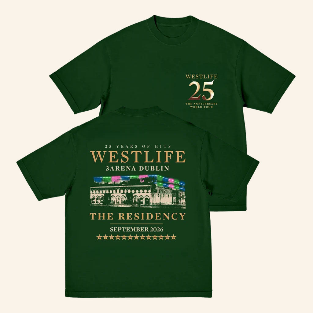 Westlife Merch 2026 Dublin The Residency Event T-Shirt Westlife World Tour Merch Fan Gifts