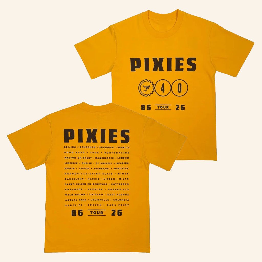 Pixies Merch 2026 P40 T-Shirt Pixies Tour Merch Gift Ideas For Rock Band Fans