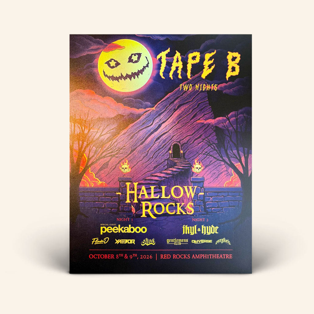 Tape B Merch 2026 Hallow Rocks Poster Tape B Tour Merch Living Room Decor Gifts For Fans