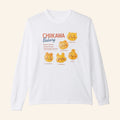 Chiikawa Merch 2026 Chiikawa Bakery Menu Long Sleeve Shirt White Gift For Anime Lovers