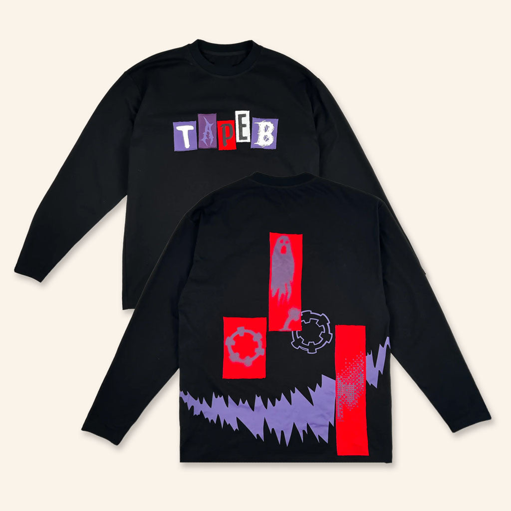 Tape B Merch 2026 Patchwork Long Sleeve Shirt Best Gifts For Music Lovers
