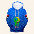 Brawl Stars Merch 2026 Leon Hoodie Gaming Gifts For Mobile Game Lovers