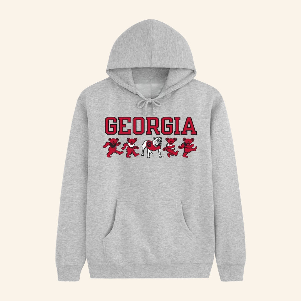 Class Trip Merch 2026 Georgia X Grateful Dead Mascot Bears Hoodie Gift For Game Day