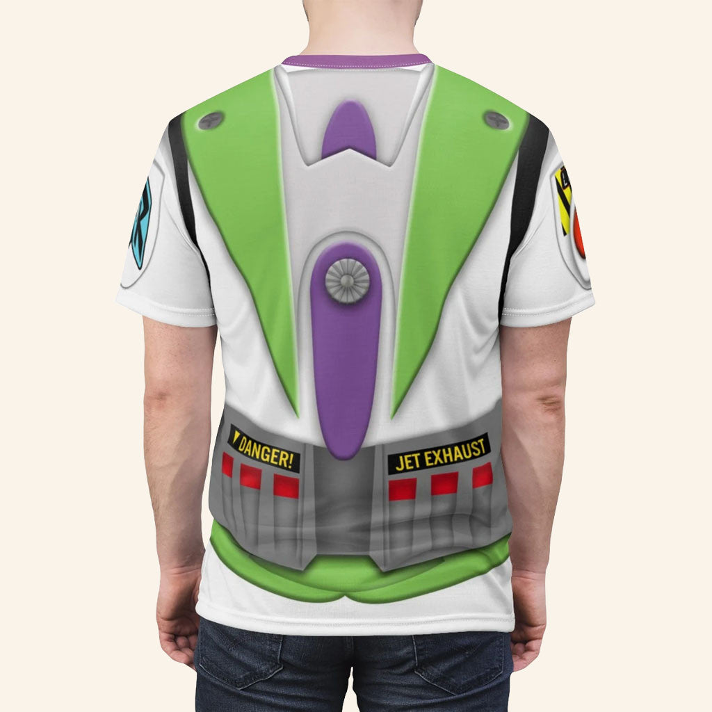 Buzz Lightyear Costume T-Shirt Disney Pixar Toy Story Merch Space Rangers Tee Halloween Cosplay