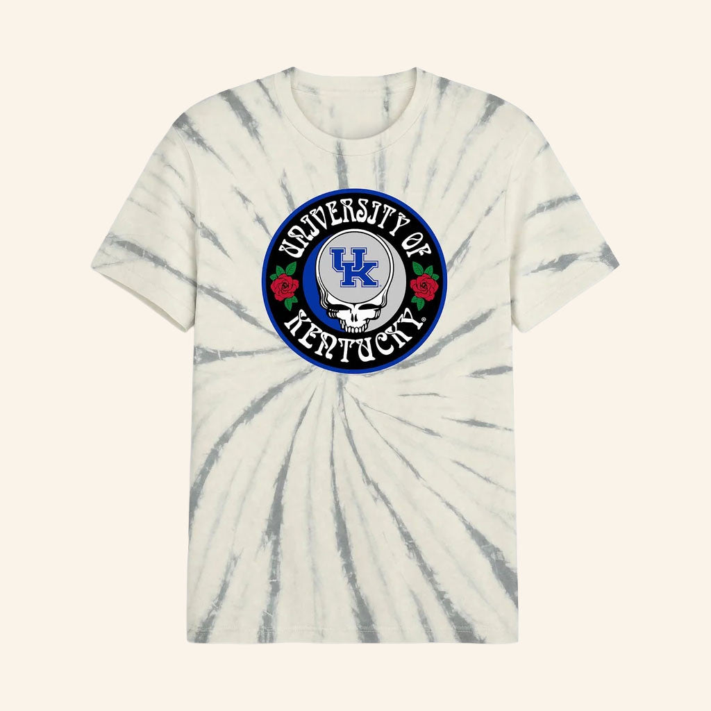 Class Trip Merch 2026 Kentucky X Grateful Dead Run For The Roses Tie Dye T-Shirt Music Fan Gift