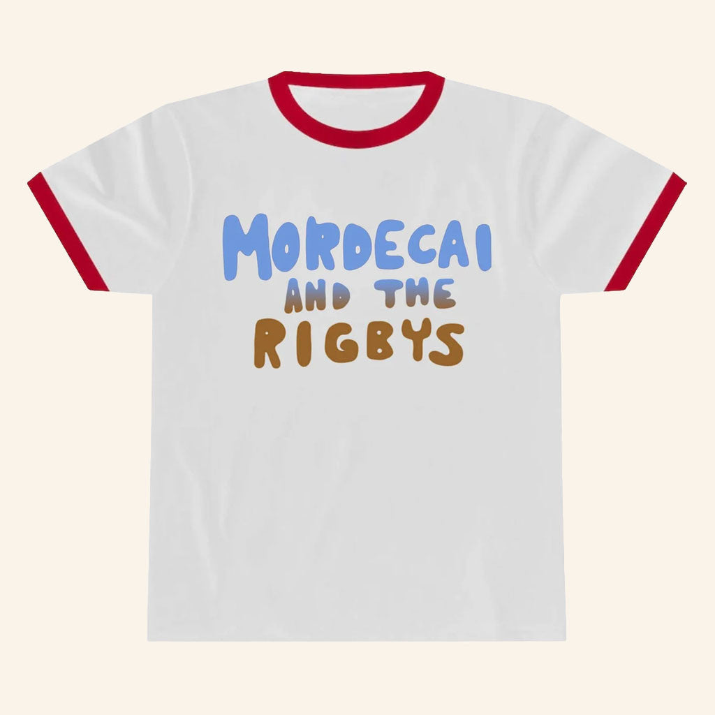 Mordecai And The Rigbys Shirt Regular Show Ringer Tee Gift For Cartoon Network Fans
