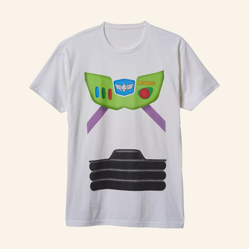 Buzz Lightyear Costume T-Shirt Toy Story Merch Cartoon Character Gift For Halloween Parties