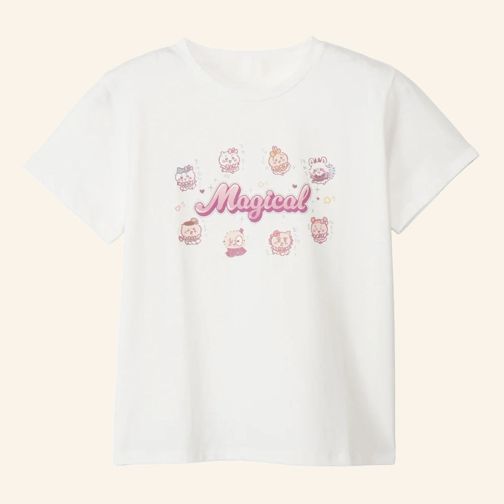 Chiikawa Merch 2026 Magical Everyone Glitter T-Shirt Best Gifts For Anime Lovers