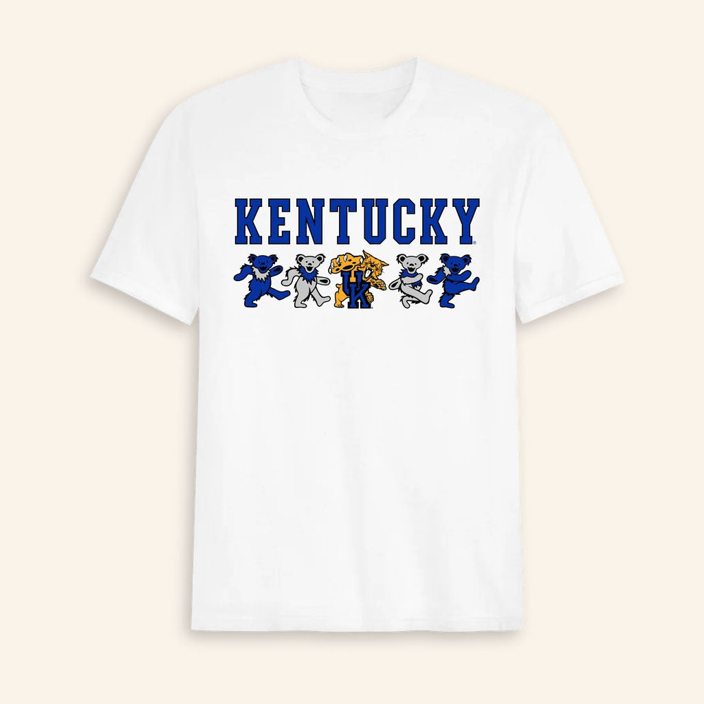 Class Trip Merch 2026 Kentucky X Grateful Dead Mascot Bears T-Shirt Gift For College Students