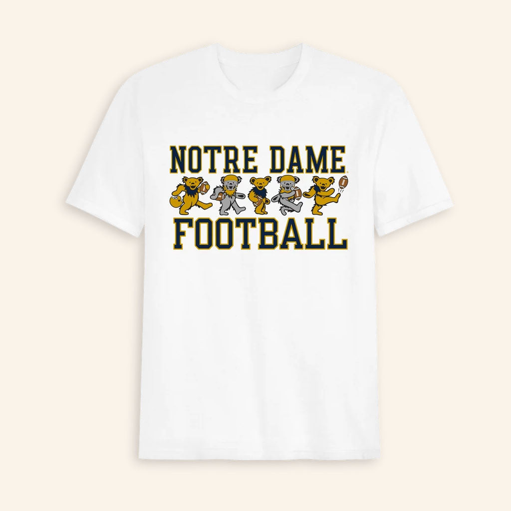 Class Trip Merch 2026 Notre Dame X Grateful Dead Football Bears T-Shirt Best Football Gifts