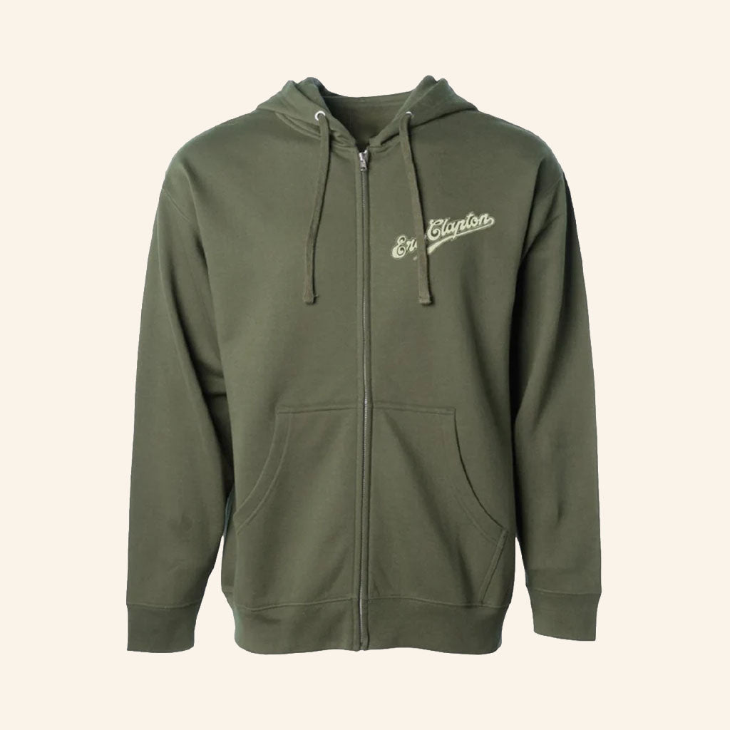 Eric Clapton Merch 2026 Script Logo Zip Hoodie Unique Gifts For Music Lovers