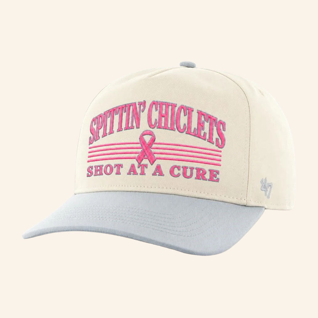 Spittin' Chiclets X Move Over Breast Cancer '47 Hat Embroidered Shot At A Cure Hat Gifts