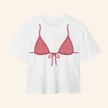 Where I'm From Merch 2026 Striped Bikini Easy T-Shirt White Unique Gifts For Friends