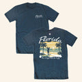 Where I'm From Merch 2026 Florida Golf Beach Scene T-Shirt Present For Golfers
