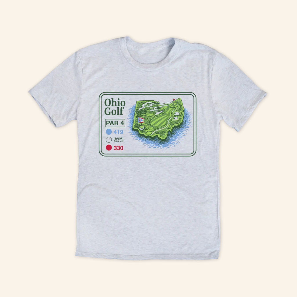 Where I'm From Merch 2026 Ohio Golf Map T-Shirt Present For Golf Lovers