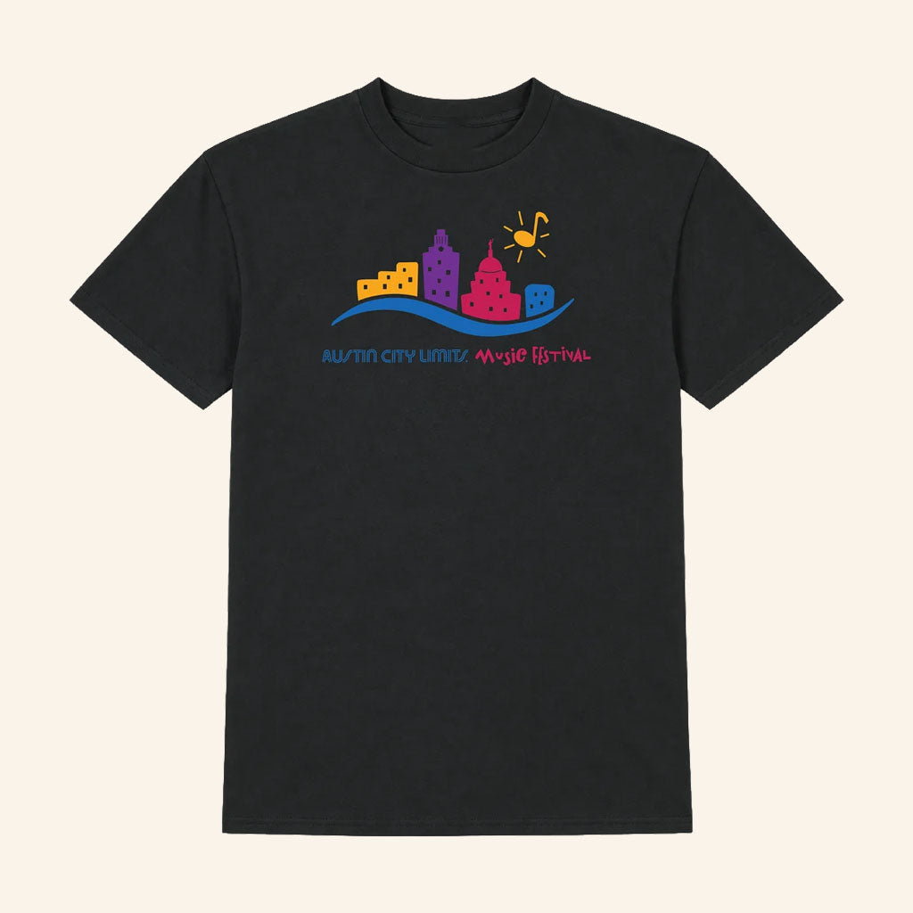 ACL Festival Merch 2026 Vintage Logo T-Shirt Black Best Gift For Festival Goers