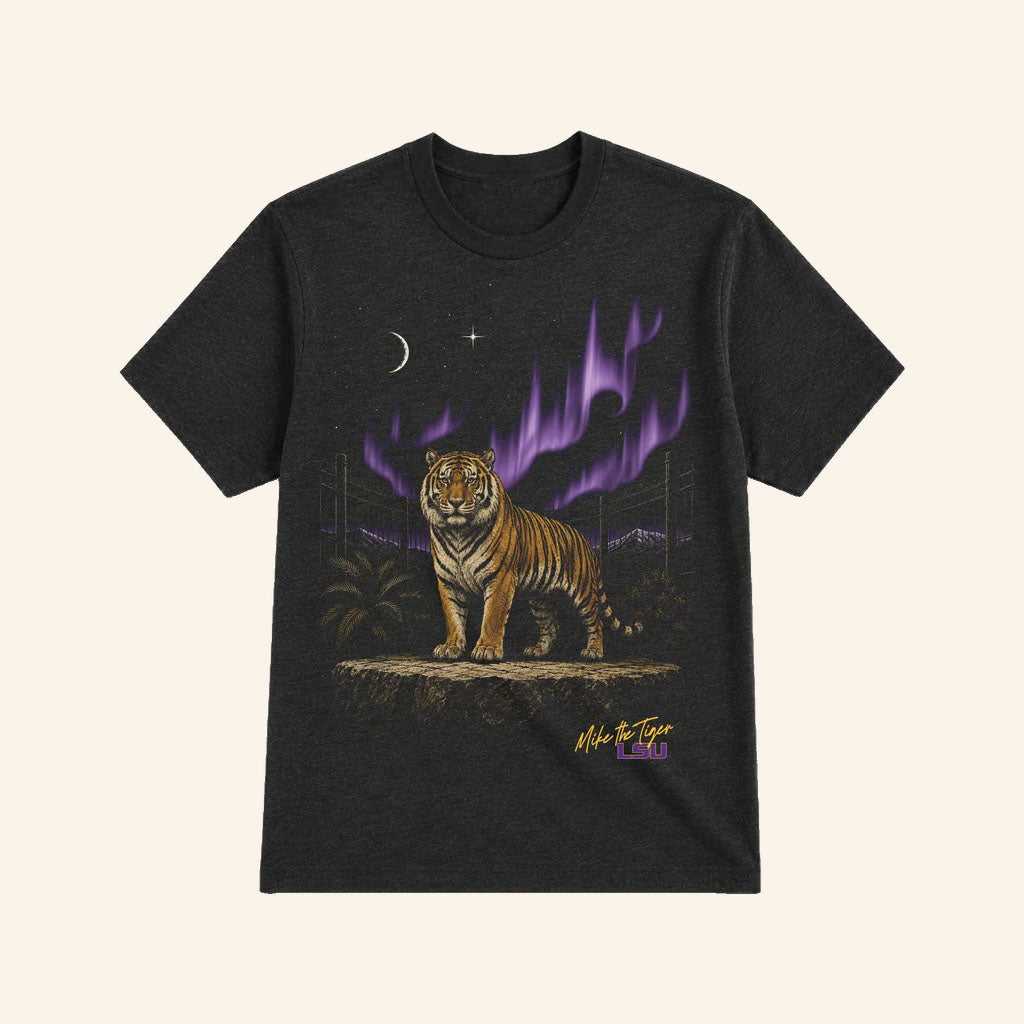 Where I'm From Merch 2026 LSU Northern Lights Tiger T-Shirt Mike The Tiger Shirt Gifts