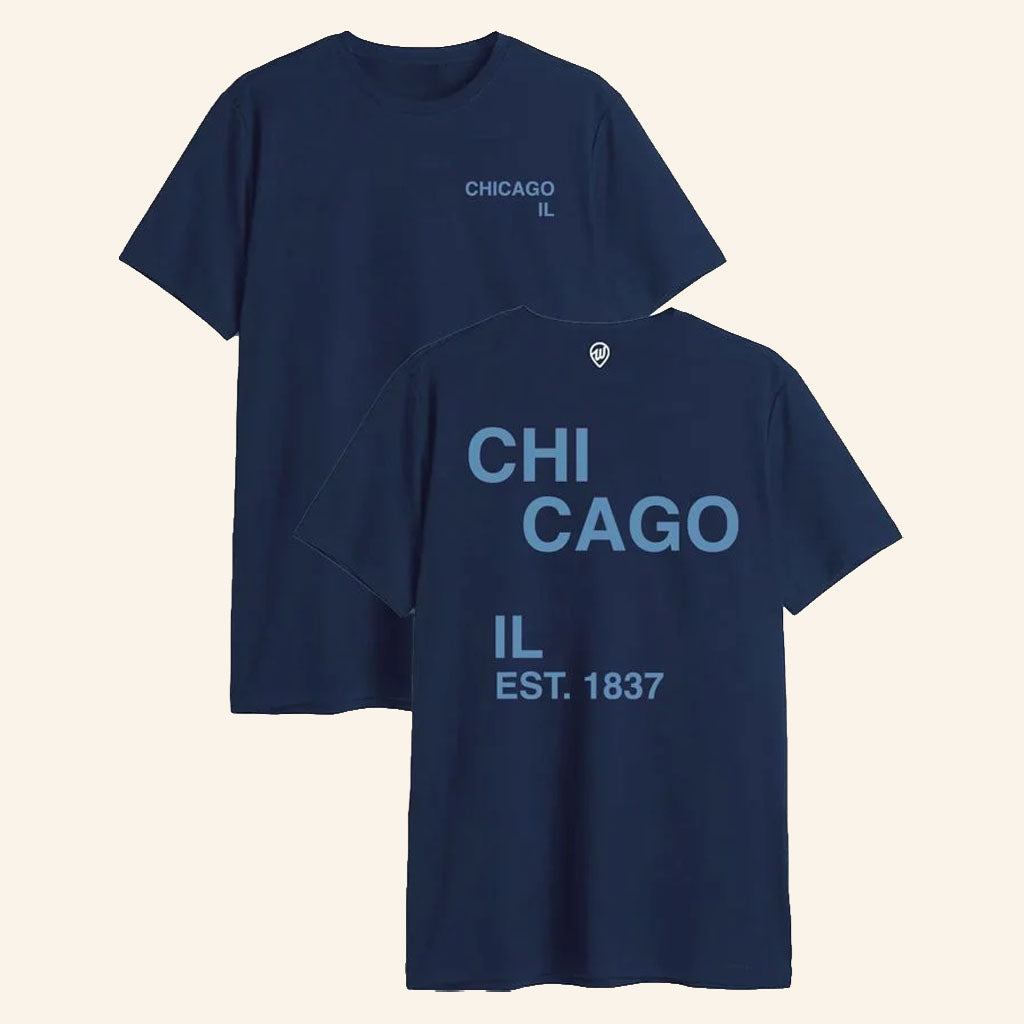 Where I'm From Merch 2026 Chicago 1837 T-Shirt Birthday Gift Ideas For Husband