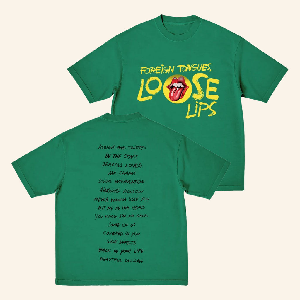 The Rolling Stones Merch 2026 Loose Lips Tracklist T-Shirt Cool Gifts For Rock Lovers