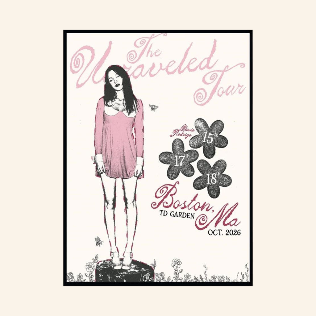 Olivia Rodrigo Merch 2026 The Unraveled Tour Boston MA Poster Wall Art Decor Music Fan Gifts