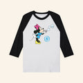 Katseye X Disney Merch 2026 Minnie Bubble Raglan Shirt Birthday Gifts For Her