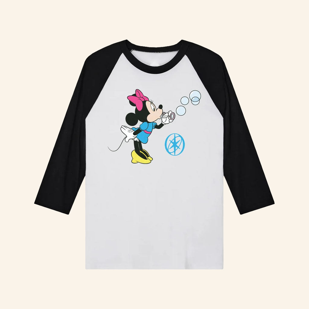 Katseye X Disney Merch 2026 Minnie Bubble Raglan Shirt Birthday Gifts For Her