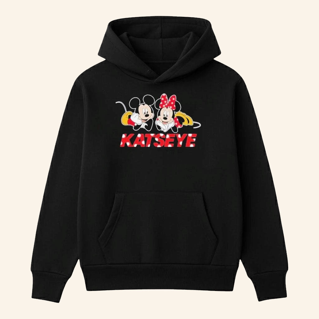 Katseye X Disney Merch 2026 Mickey And Minnie Hoodie Black Collection Gifts For Fans