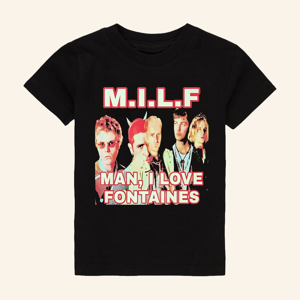 Fontaines DC Merch 2026 MILF Man I Love Fontaines T-Shirt Present For Rock Band Fans