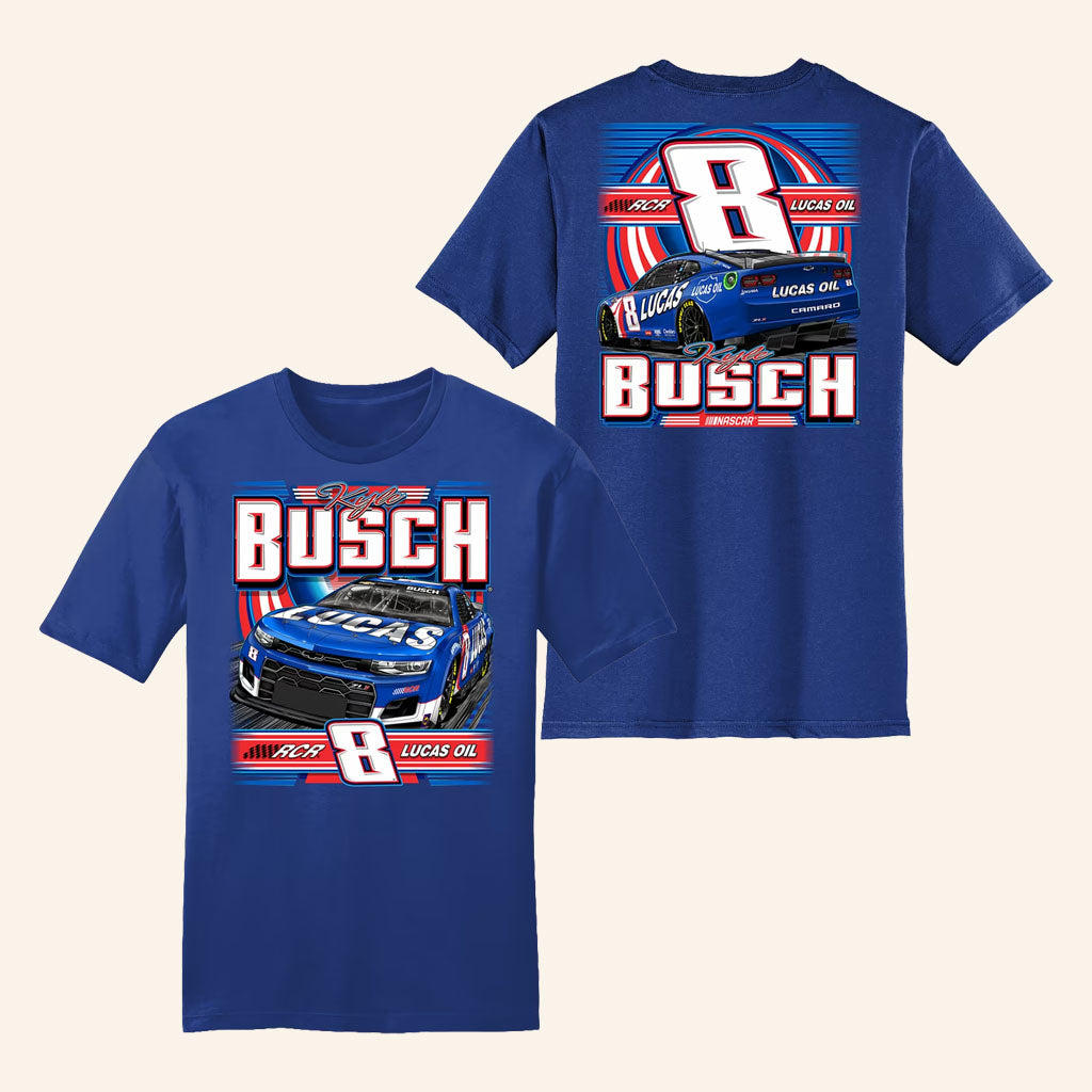 Kyle Busch Merch 2026 RCR Team Collection Royal Car T-Shirt Best Gifts For Racing Fans