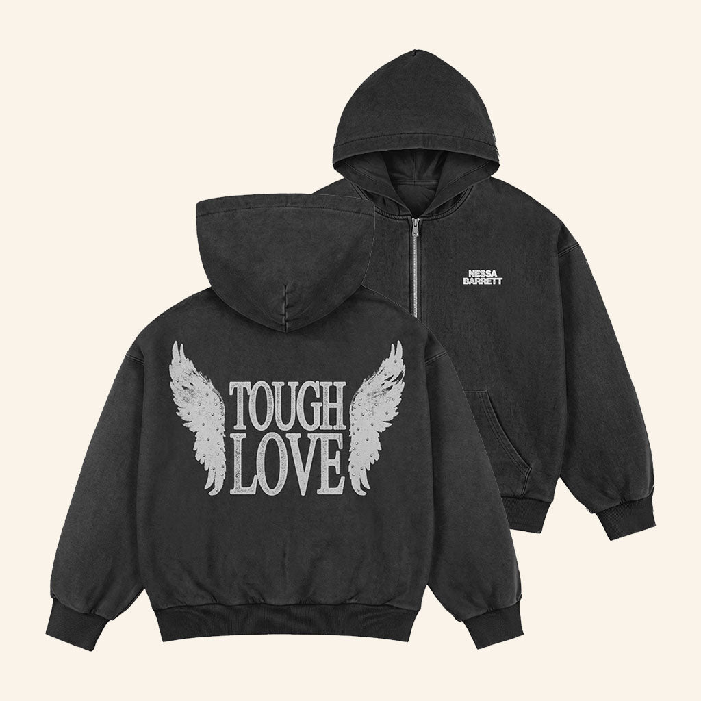 Nessa Barrett Merch 2026 Tough Love Zip Hoodie Best Gifts For Music Lovers