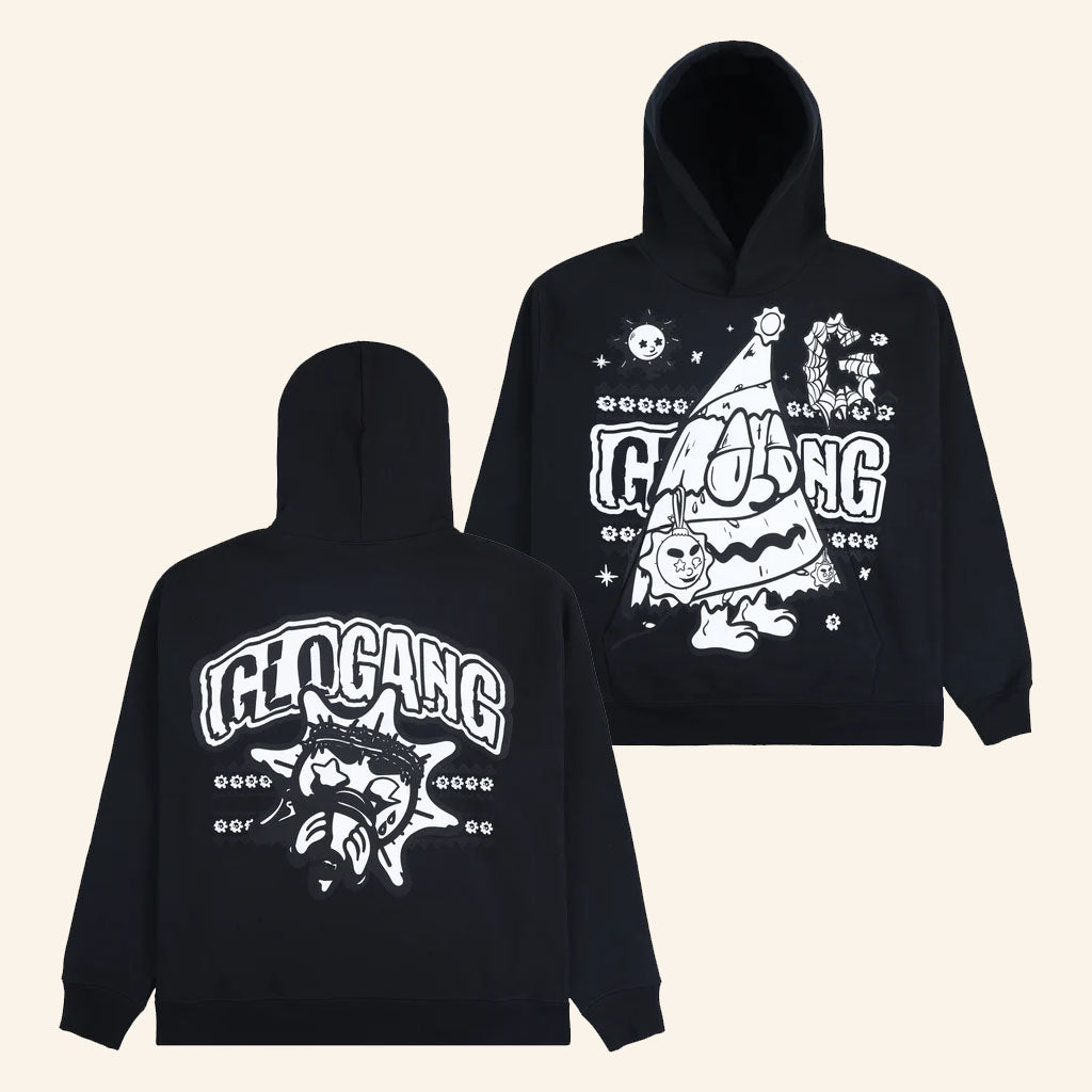 Glo Gang Merch 2026 Glo Christmas Hoodie Black Holiday Clothing Xmas Gifts For Friends