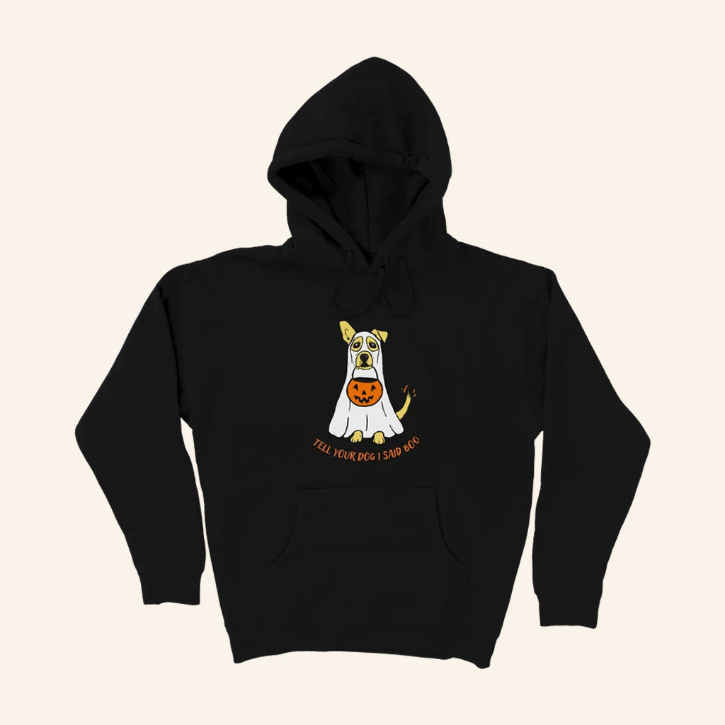 Tell Your Dog I Said Hi Merch 2026 Ghost Dog Hoodie Black Halloween Gifts For Dog Lovers
