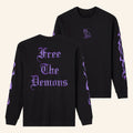 OVO Merch 2026 Free The Demons Long Sleeve Shirt Black October's Very Own Clothing Gifts