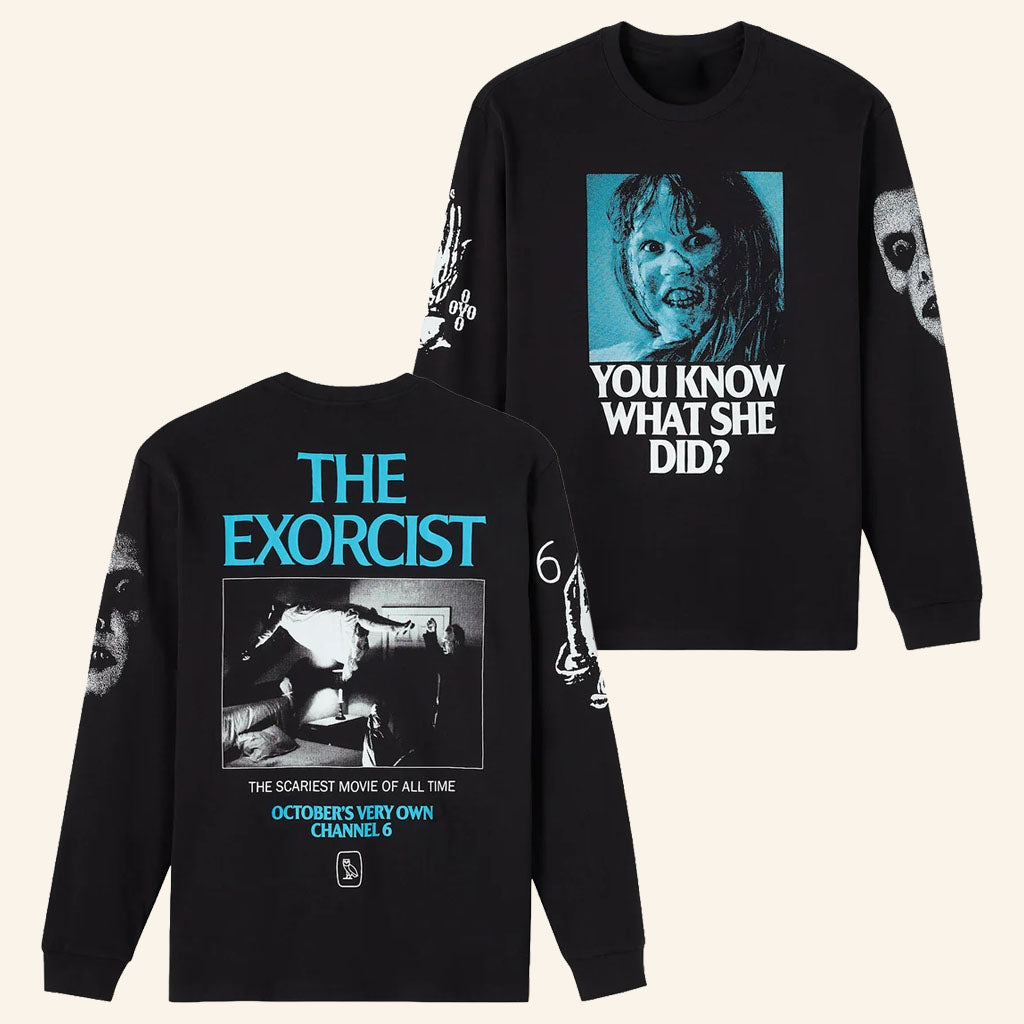OVO Merch 2026 The Exorcist Channel 6 Long Sleeve Shirt Black Gift For Horror Fans