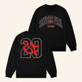 Senses Fail Merch 2026 Collegiate Crew Black Still Searching 20th Anniversary Sweatshirt