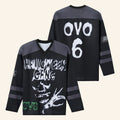 OVO Merch 2026 Halloween Gang Hockey Jersey Black Spooky Season Apparel Gifts For Dudes