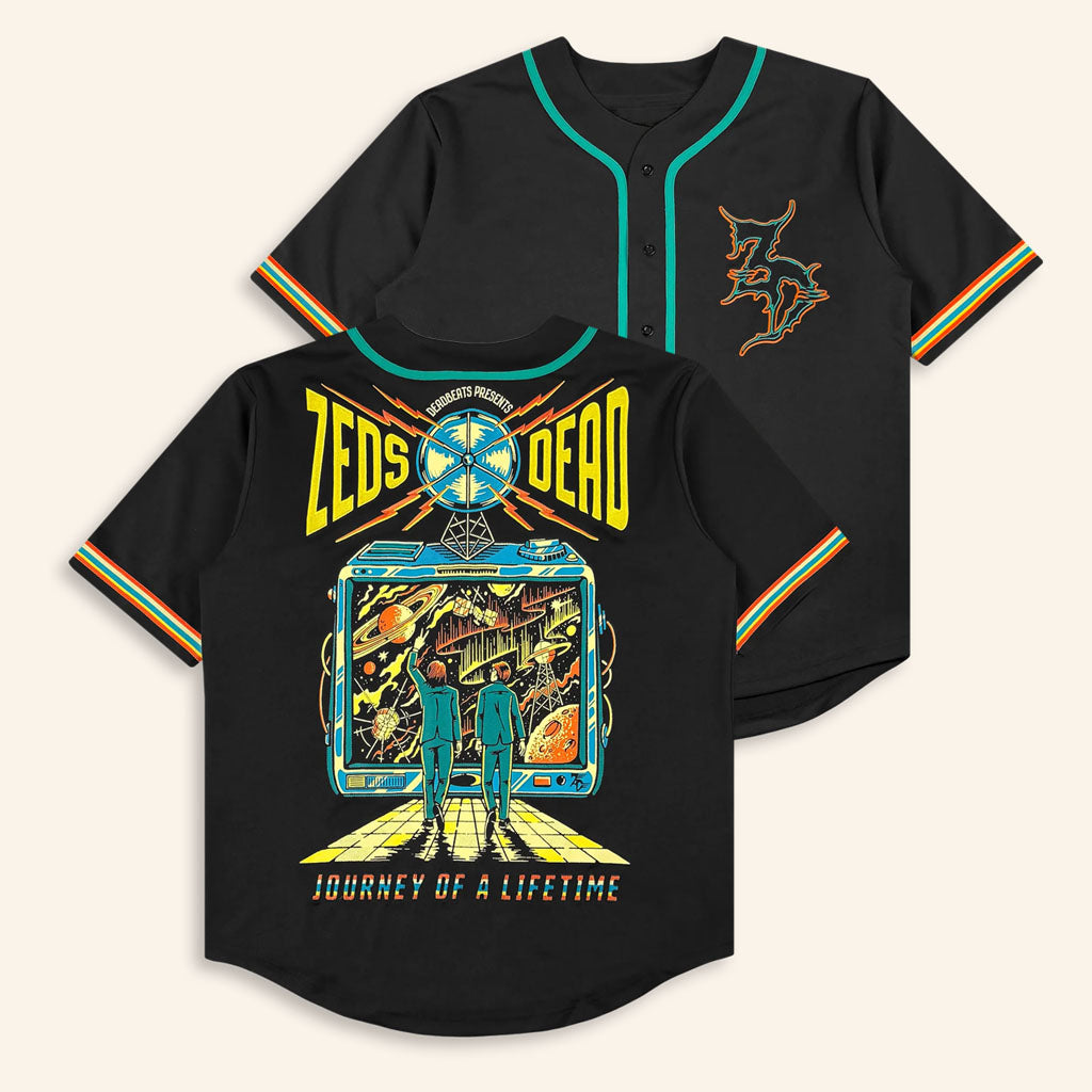 Zeds Dead Merch 2026 Journey Of A Lifetime Baseball Jerseys Cool Gift For Music Lover