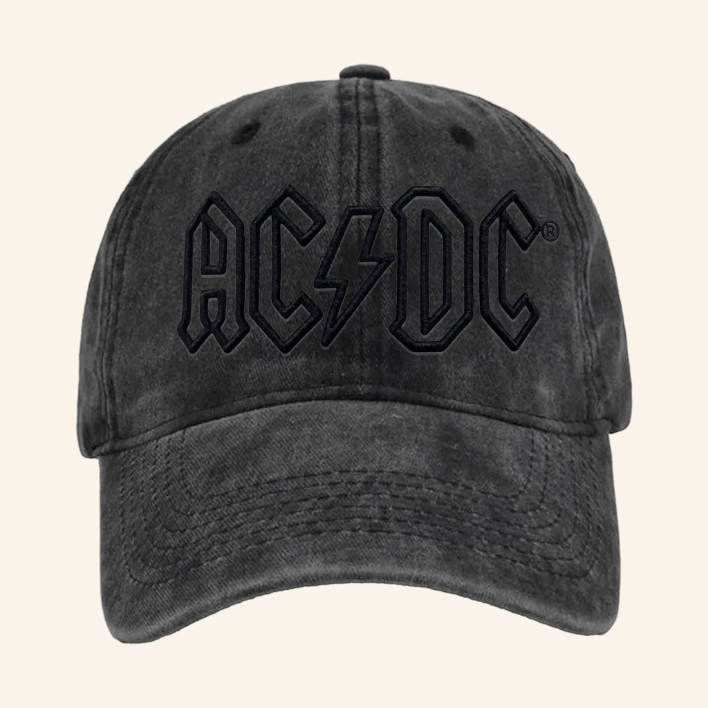 AC DC Merch 2026 Back In Black Anniversary Hat Embroidered Gift For Rock Band Fans
