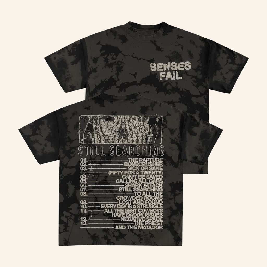 Senses Fail Merch 2026 Still Searching Tracklist T-Shirt Best Gifts For Music Lovers