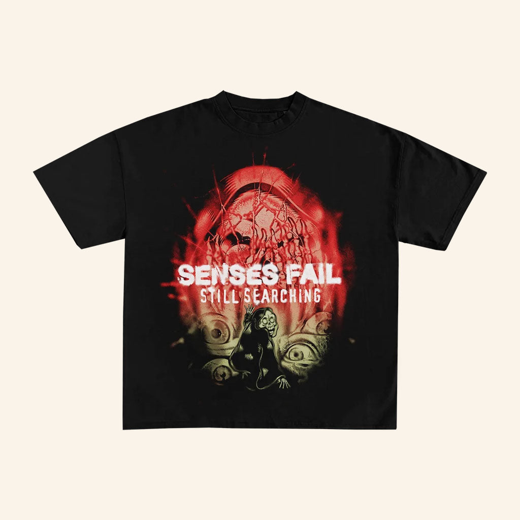 Senses Fail Merch 2026 Airbrush Blur T-Shirt Still Searching Shirt Gift For Band Fans