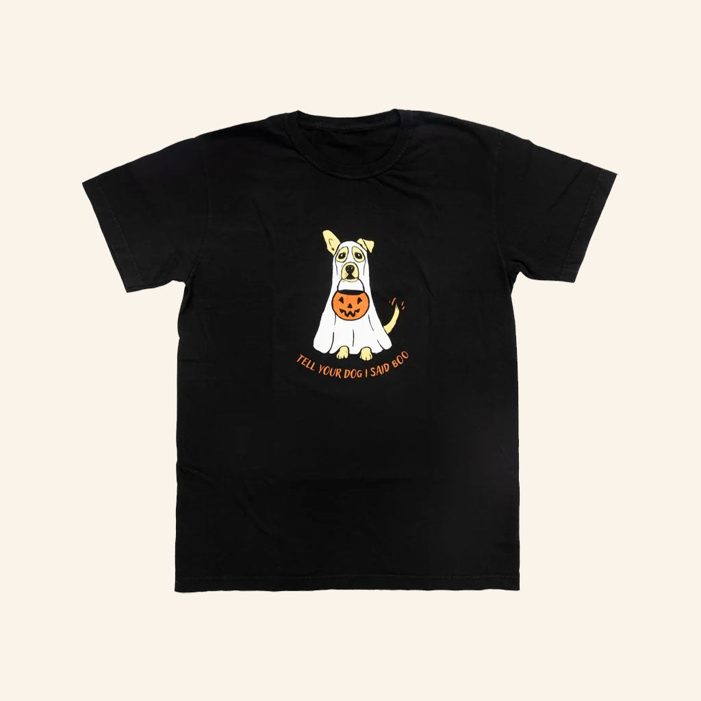 Tell Your Dog I Said Hi Merch 2026 Ghost Dog T-Shirt Black Best Gift For Halloween